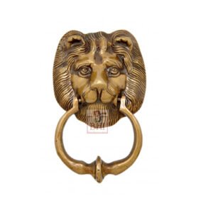 Solid Brass  Door Knocker Knocker Lion Head Design 140mm # 1170