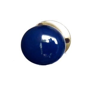 WOOD+BRASS CERA.CD KNOB ON ROSE 52mm#1196