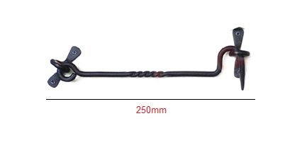 Forged Iron Cabin Hook 250mm #1227 - Image 2