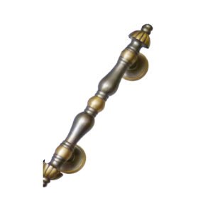 Solid Brass Arabian Door Pull Handle on Rosette 270mm #1274