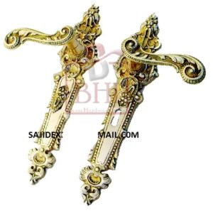 Brass Mortise Lever Door Handle on Plate 280mm #1289