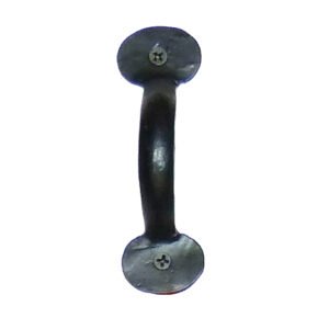 Hand Forged Wrought Iron Door Pull Handle Bean Cusp Manillon 100mm #1313