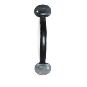 Hand Forged Iron Bean Cusp Door Pull Handle Bees Waxed Herrajes Castellanos Manillon 200mm#1316