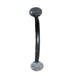 Hand Forged Iron Bean Cusp Door Pull Handle Herrajes Castellanos Manillon 250mm#1317