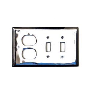 Brass Switch Plate Victorian 160mm #1337