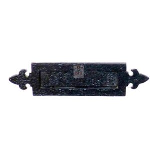 Cast Iron Letter Plate Fleur Delys 360mm #1376