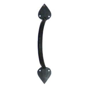 Hand Forged Iron Door Pull Handle Spear Cusp Manillon 250mm #1436