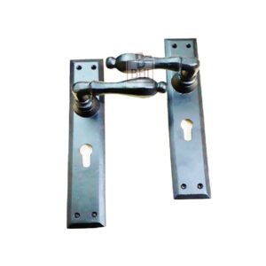 Cast Iron Door Handle On Plate 265mm #1447