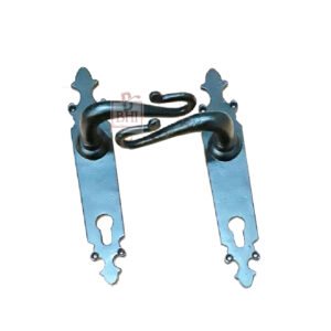 Cast Iron Door Handle On Plate 260mm #1449