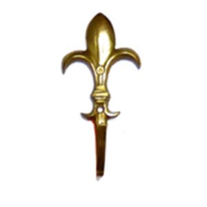 Brass Curtain Tie Hook 115mm #1473