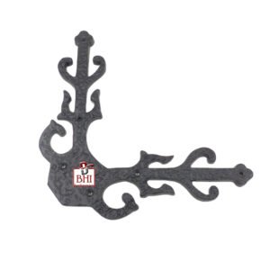Cast Iron Corner Strap Fancy 200mm #1498