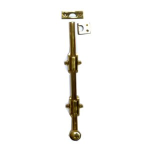 Solid Brass Slide Door Bolts Flat Bolt Surface Door Latches Tower Bolt Sliding Lock Flat Slide Safety Door Barrel Bolt 300mm #1545