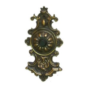 Brass Door Bell Push Button Flower 150mm #1551