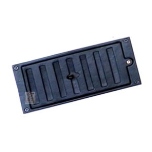 Cast Iron Sliding Air Brick Vent Grill Plain Cover Black Powder Coated Finish 210mm #1557