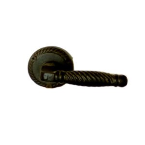 Cast Iron Door Handle On Rose 110mm #1564