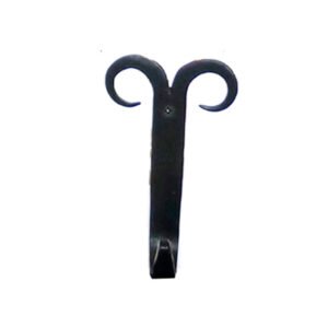 Hand Forged Iron Coat Hook 130mm #1605