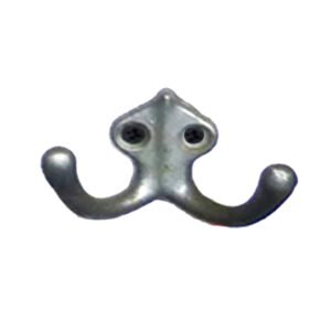 Cast Iron Coat Hook Double 70mm #1620