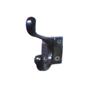 Cast Iron Hat & Coat Hook 90mm #1677 Black Finish