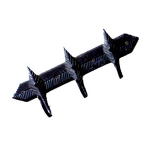 Hand Forged Iron Hook Rails 300mm #1722