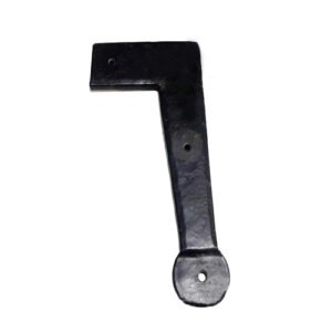 HAND FORGED IRON DOOR CORNER STRAP BEAN CUSP STYLE 155mm #1737
