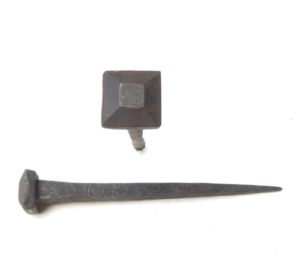 Decorative Nail Heads Hand Forged Iron Beautiful Square Clavos  - 10X10X75mm #1829
