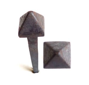 Decorative Nail Heads Ancient Clavos Forged Iron Pyramid style Nail - 16x16x50mm #1862