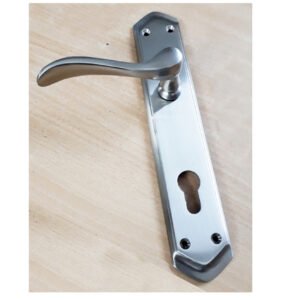 Brass Door Handle On Plate  250mm #196