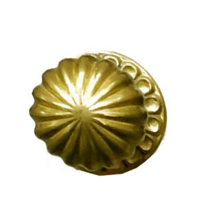 BRASS FIXED DOOR KNOB MELON 80mm#1991