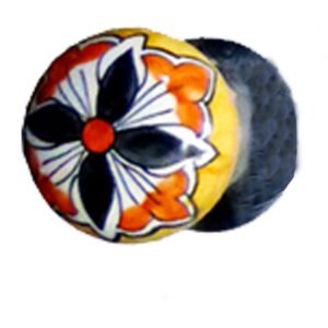 CERAMIC SPRUNG MORTISE DOOR KNOB ON ROSETTE 75mm # 2010