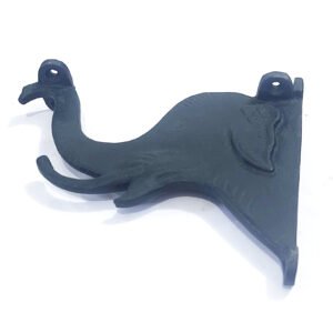 Cast Iron Support Shelf Bracket Tusker Elephant Head 120mm #6809 Black Finish