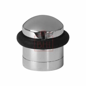 Aluminum Cylinder Door Stop -Satin Anodised - Floor Mounted - Concealed Fixing for Improved asthetics 40mm #204