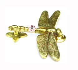Door Knocker Twist Style Solid Brass Dragonfly 120mm #2282 polish Brass