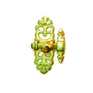 Heavy Duty Tower Bolt, Surface Mounted Sliding Door Lock Patio Door Security Lock Durable Latches for Internal Door, Polished Brass Door Bolt Ideal for Bedrooms,Bathrooms and Storage 160mm #2291