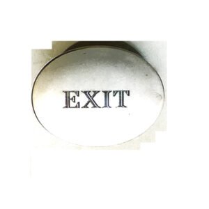 CERAMIC DOOR KNOB-OVAL EXIT 65mm#2314