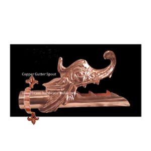 COPPER DRAGION GUTTER SPOUT 335x170x105mm #2350