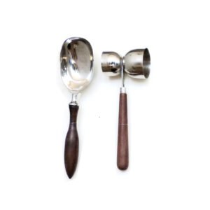 Stainless Steel + wood Bar Tools Cutlery Set #2364