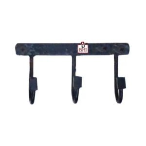 Hand Forged Iron Wall Hook-Three Hangers 120mm #239