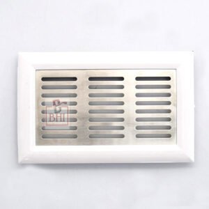 Stainless Steel PVC Air Vent Grill, Stainless Steel Ventilation Grille, Satin Nickel Finish Ventilation Mesh, Suitable for Cabinets, Furniture Ventilation  160mm #2395