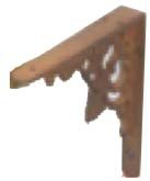 Cast Iron Shelf Support Bracket 110mm #1779