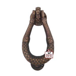 Cast Iron Door Knocker Heavy Weaving Cane 195mm #2464