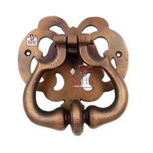 Cast Iron Door Knocker Ring On Back Plate 130mm # 2465