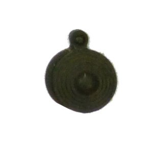 Cast Iron Victorian Standard Profile Keyhole Closed Covered Lock Swing Cover Plate Escutcheon Black Powder Coated 30mm #2511