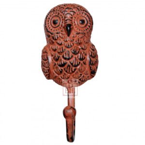 Cast Iron Animal Coat Hook"OWL" Style 150mm #2525 Patina Finish