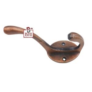 Cast Iron Hat & Coat Hook 115mm #2528 Copper Antique Finish