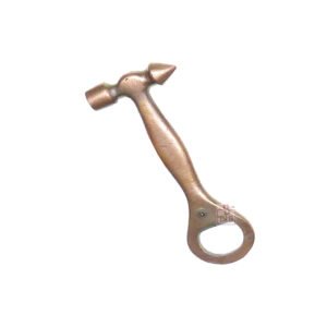 CAST IRON BOTTLE OPENER HAMMER 	COPPER ANTIQUE 150mm # 2540