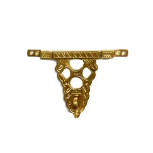 Brass Trunk Box Lockable Hasp Staple Vintage design 85x110mm #2544