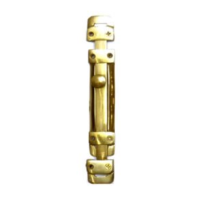 Brass Door Slide Latch Lock Antique Door Sliding Bolt Heavy Duty Gate Sliding Bolt Latch with Screws for Garden Gate Shed Door Windows Polish Brass Finish 180mm #2548