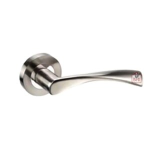 Zinc Door Handle On Rose 115mm #2604