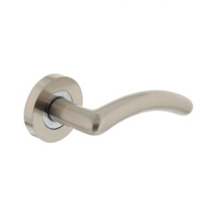 Aluminum Door Handle On Rose 50mm Rose x 120mm Handle #2605