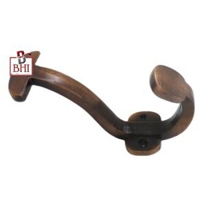 Cast Iron Hat & Coat Hook 120mm #2613 Copper Antique Finish